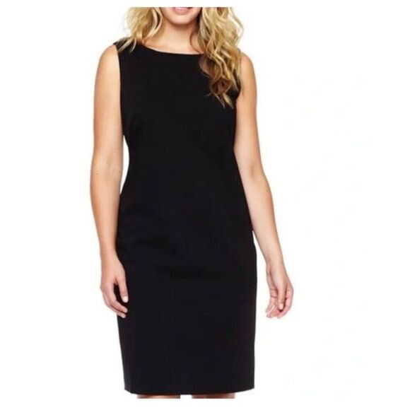 Eileen Fisher Women Black Sheath Sleeveless Dress Size M - Picture 1 of 8